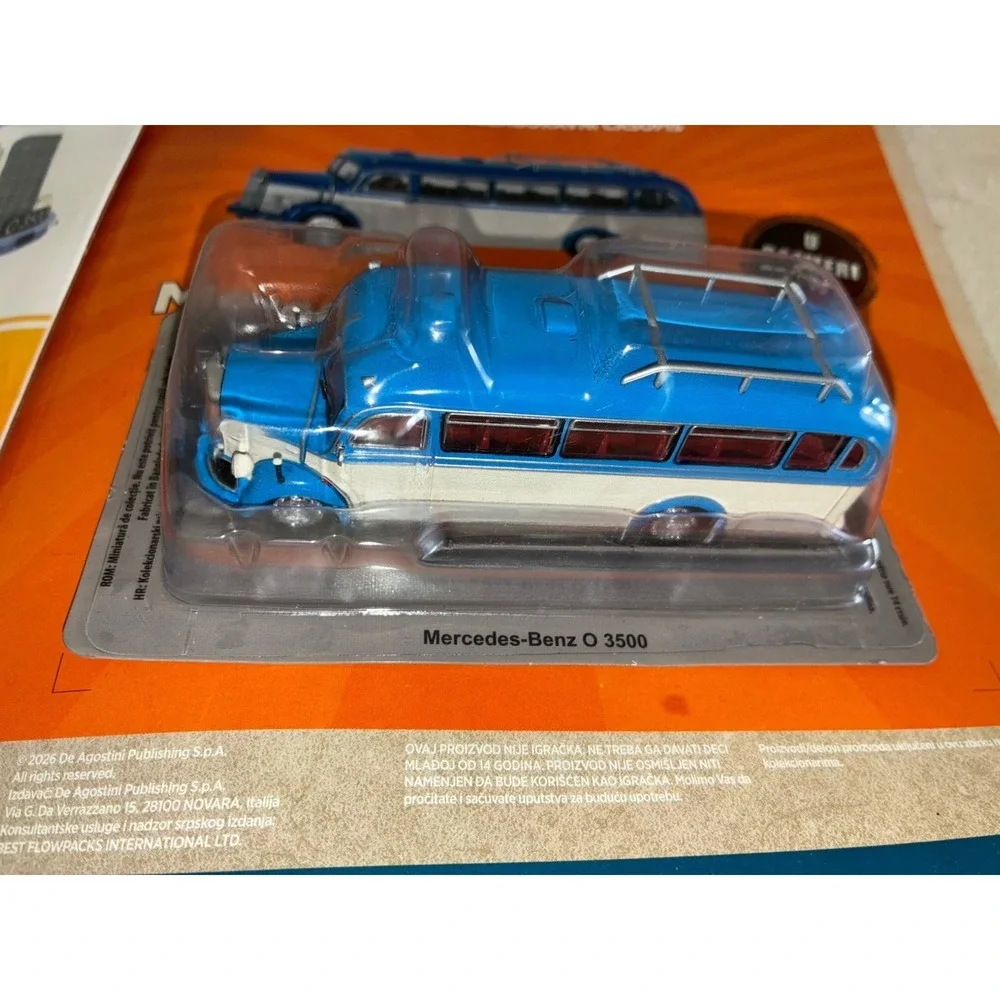 DeAgostini Mercedes Benz O‎ 3500 1:72 Diecast Iconic Buses From A Bygone Era NEW